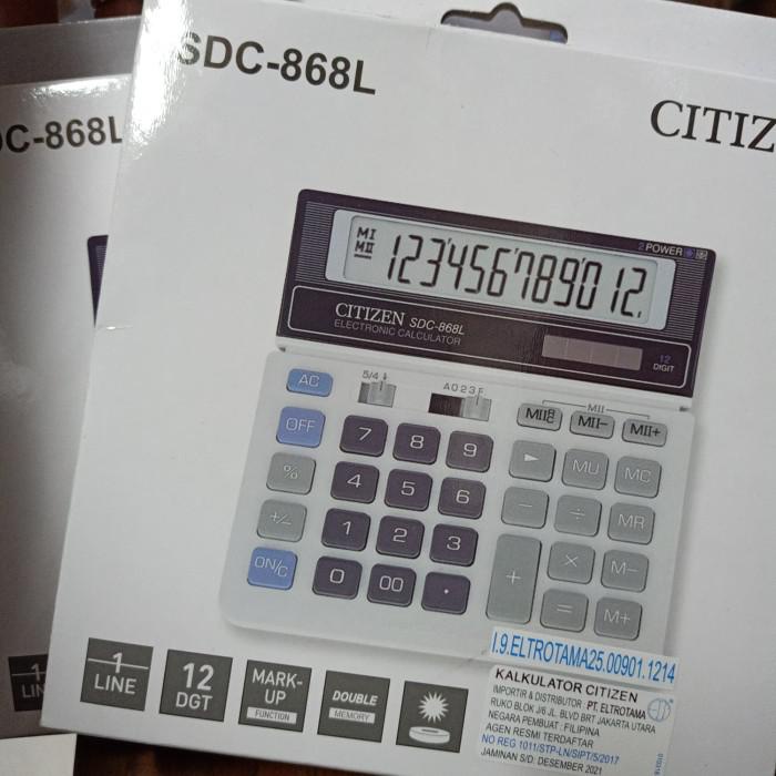 Kalkulator Citizen SDC 868L / Calculator 12 Digit