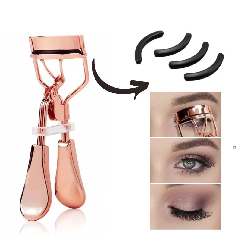 Penjepit Bulu Mata Eyelash Curler ROSEGOLD Alat Kecantikan Pelentik Bulu Mata ELEGAN F676