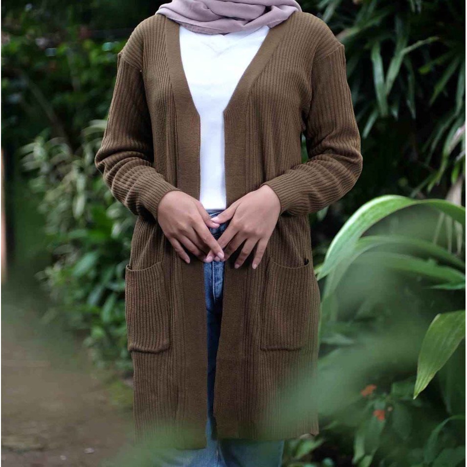 Long Cardy Belle Oversize Cardigan Rajut