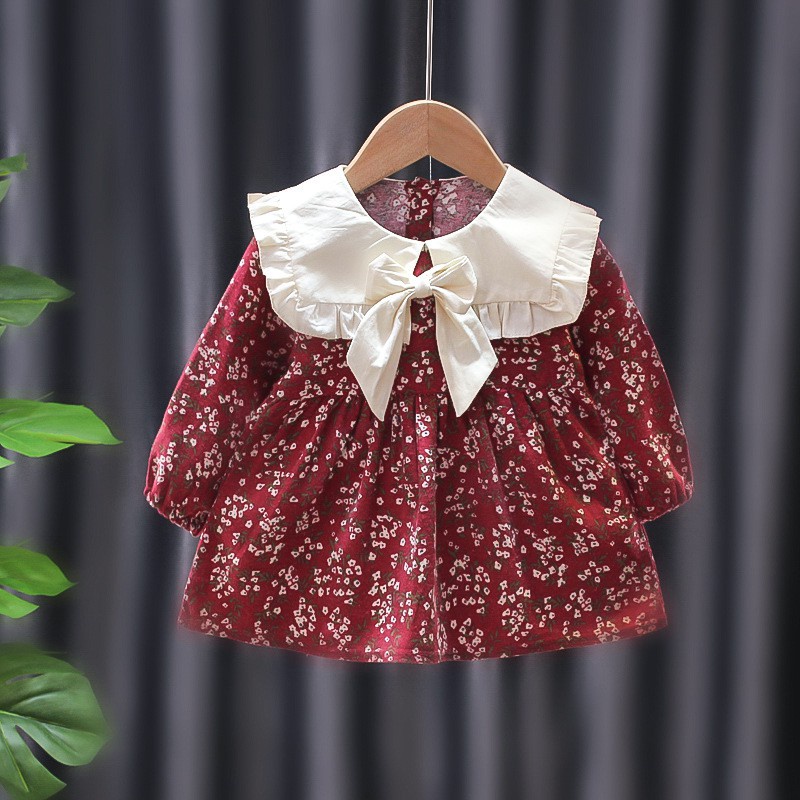 TokoMilkan Dress Baju Anak Perempuan Motif Bunga Lulu Kids | Pakaian Anak Umur 1 - 6 Tahun