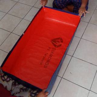 Terpal Kolam Ikan  A15 0,50x0,50x0,25/Terpal kolam ikan/Terpal kotak/Terpal kolam kecil