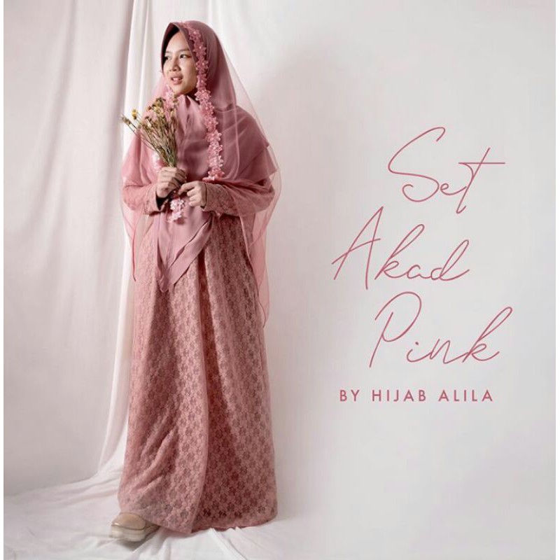 SET AKAD PINK By HIJAB ALILA
