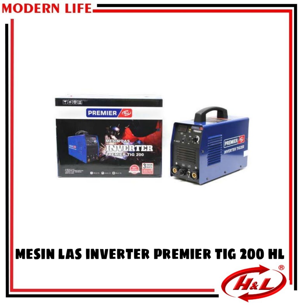 Mesin Las TIG 200 / Travo Las TIG 200 Inverter Premiere H&amp;L