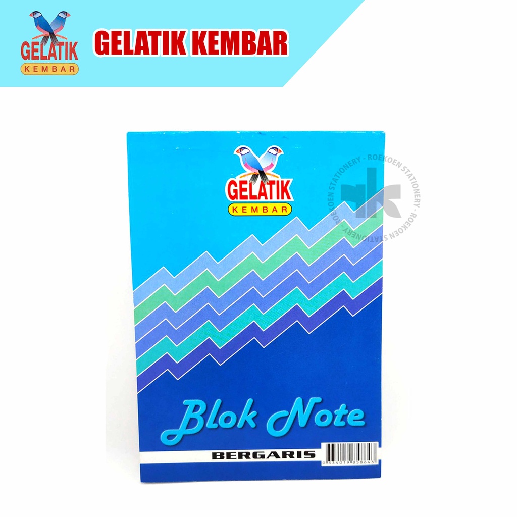 

Gelatik Kembar Blocknote Garis - Kecil 105x155mm (50 lbr)