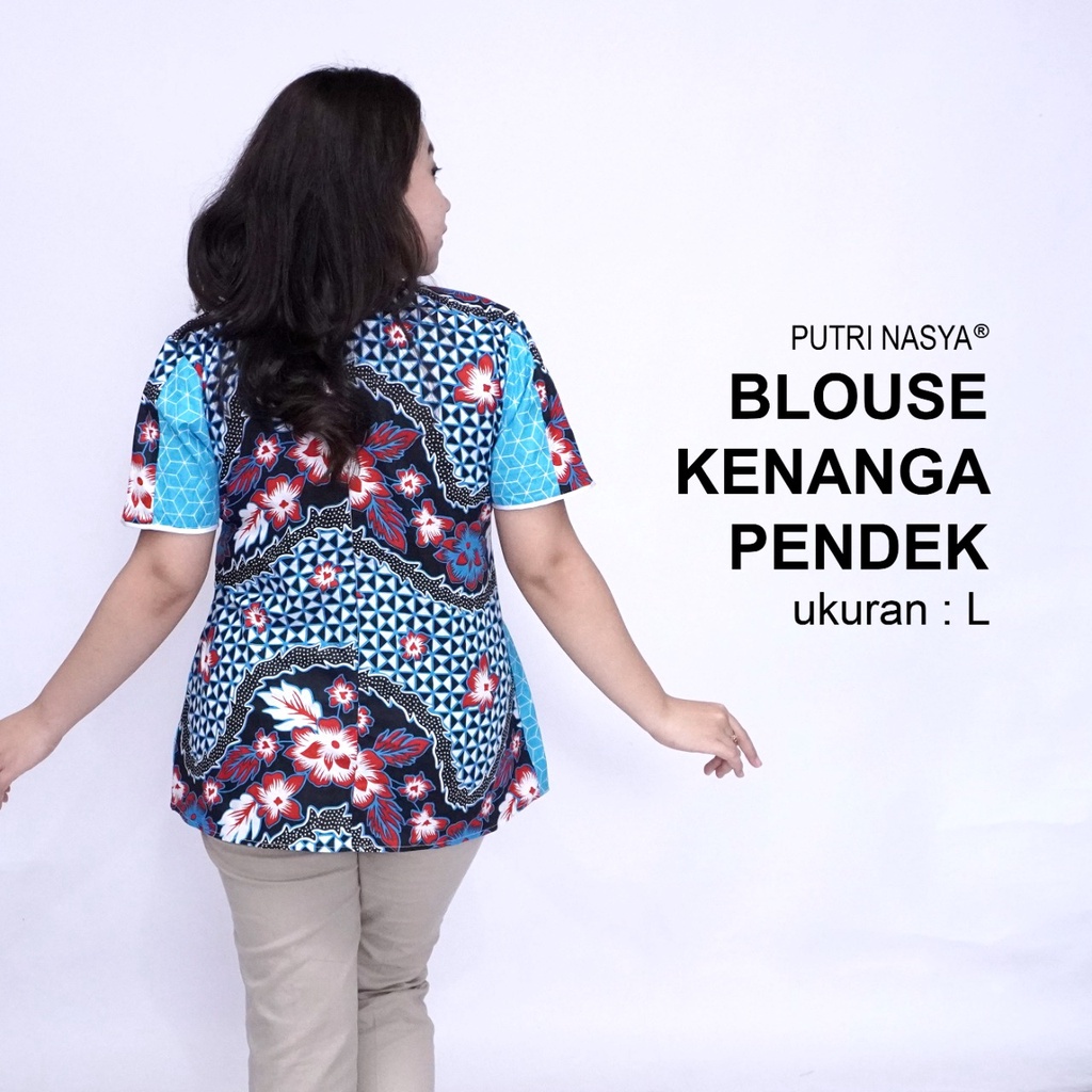 Blouse Batik Big Size Wanita Atasan Batik Jumbo LD 140 Pakaian Atasan Model Blus Jumbo Seragam Kerja Batik / Pakaian Kekinian L-XL-2L-3L-4L-5L-6L-7L / Pakaian Batik Katun Kantor Formal Wanita / Baju Batik Wanita Super Bigsize Terbaru Modern Terkini