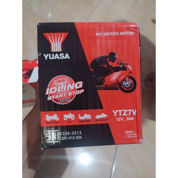 AKI SEPEDA MOTOR YUASA YTZ7V