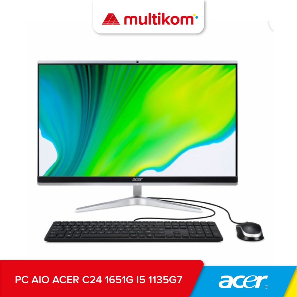 PC AIO ACER C24 1651G i5 1135G7 8GB 512SSD MX450 WIN10 OHS