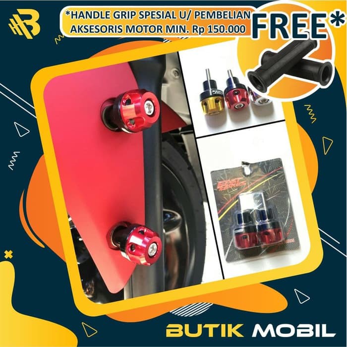Baut Monel Spakbor Cover Knalpot CNC Universal Beat Vario Mio Pcx Nmax