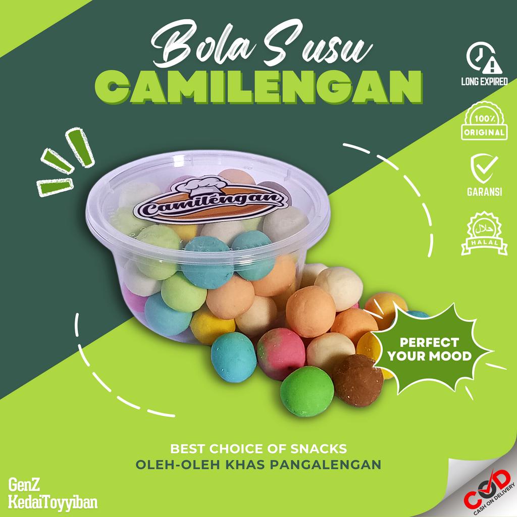 

Bolsu Bola Bola Susu Snack Makanan Ringan Kue Matcha Dancow Oleh-Oleh Pangalengan Bandung Cemilan Manis 200gram