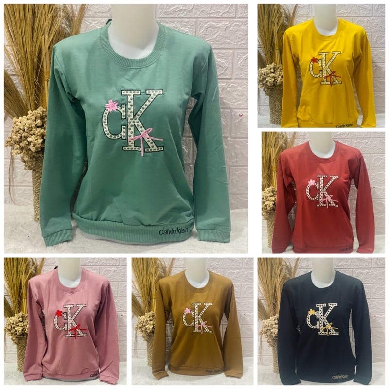 Kaos Lengan Panjang Wanita Premium Kaos Sweater Premium-Pretty Cute Pjg