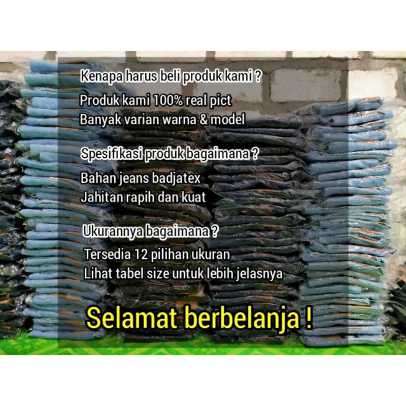 CELANA PANJANG PRIA STANDAR JEANS REGULAR PREMIUM