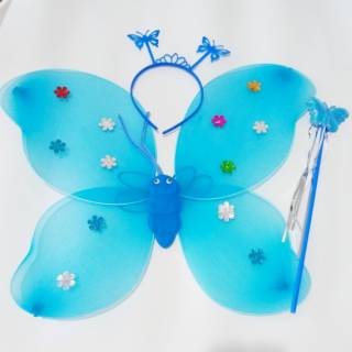 Sayap Peri Kupu Kupu Anak Set Bando Tongkat Buterfly Angel Sayap Peri Kupu Kupu Anak Set Bando Tongkat Buterfly Angel