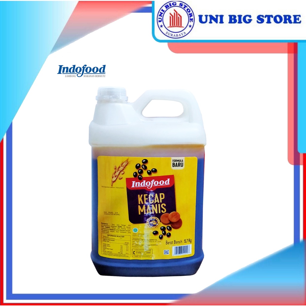 

Indofood Kecap Manis 5.7 kg Galon Jerigen