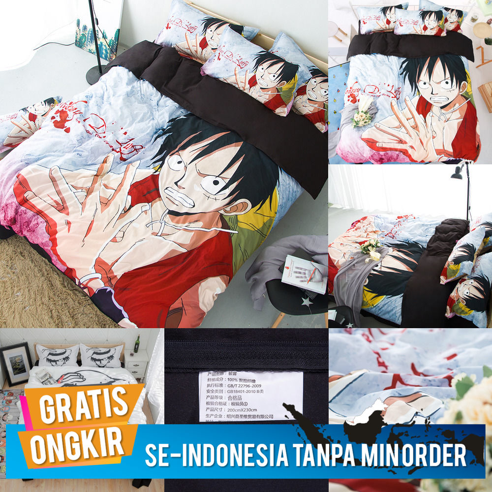 selimut penutup hitam  tempat tidur anak laki-laki 1.5m