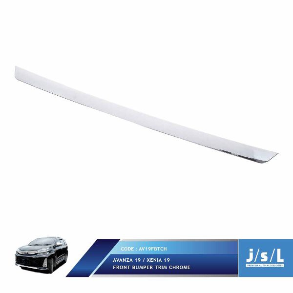 Aksesoris Tambahan JSL Lis Bumper Depan Avanza Xenia 2019 Front Bumper Trim Chrome