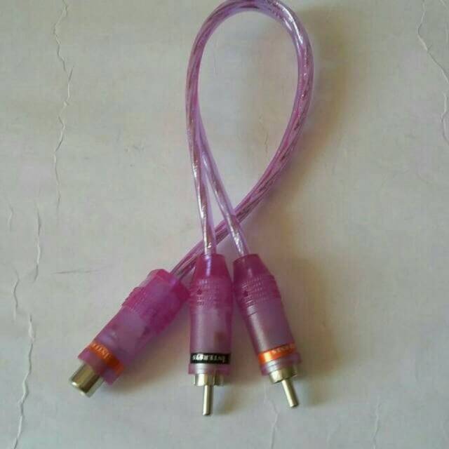 Kabel RCA INTERSYS cabang 1 in 2 out
Berkualitas mantap banget
