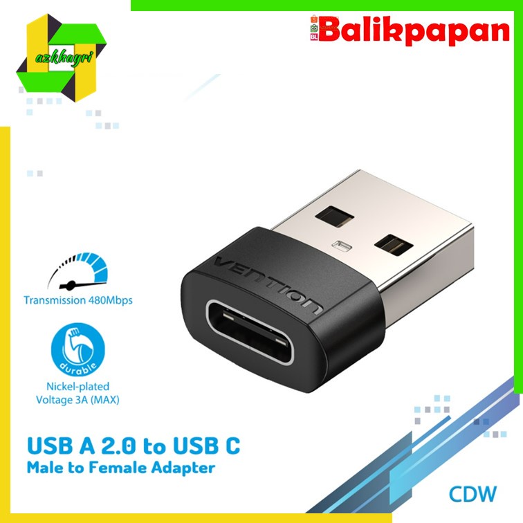 VENTION USB A Male to USB C Female Adapter Converter Adaptor