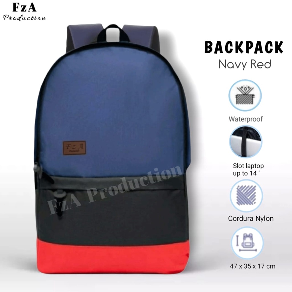 Tas Ransel Gendong Laptop Distro Sekolah Kuliah Pria Wanita Murah Original GRATIS Tas Slempang Waistbag