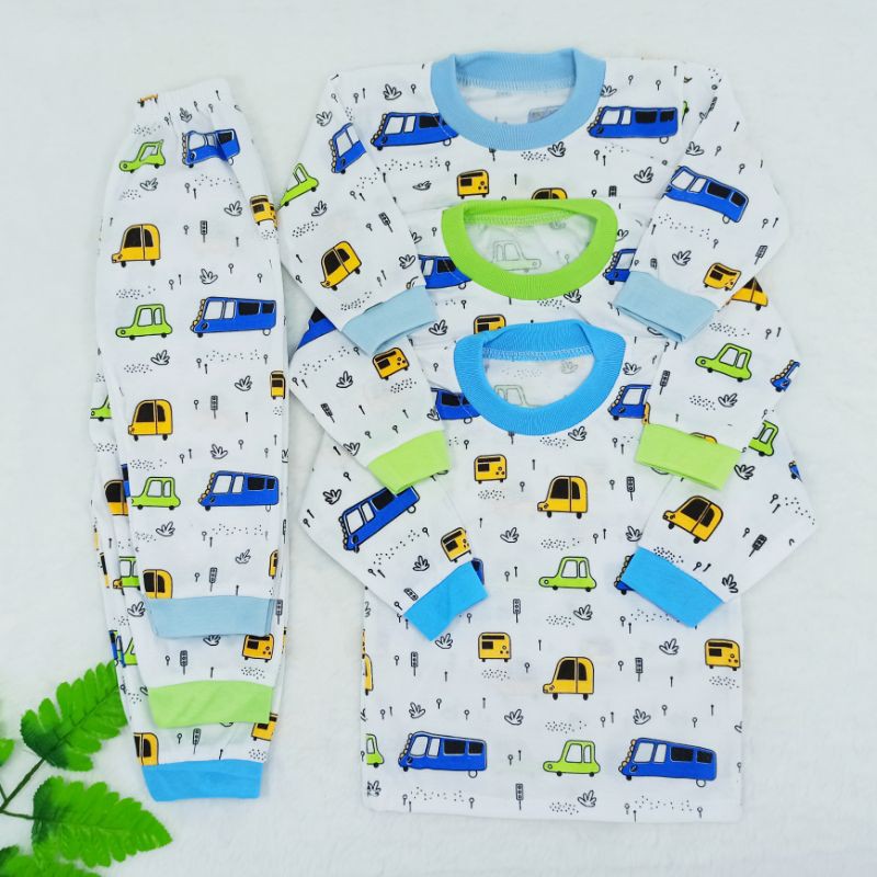 [Ss-8012] Pakaian Anak Laki-laki Size 2-10bulan, Piyama Bayi, Baju Tidur Bayi