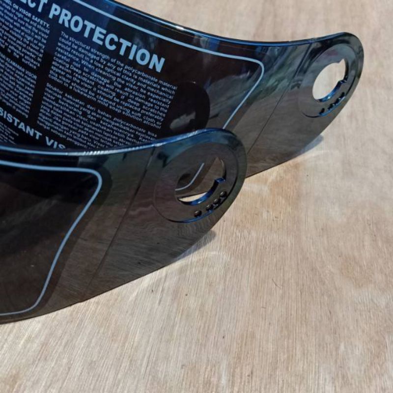 Visor helm kaca helm KYT X rocket roket iridium silver / Pelangi