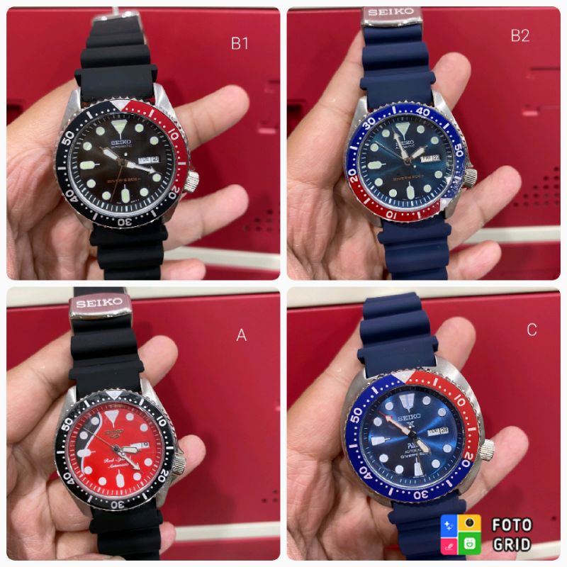 JAM TANGAN SEIKO KARET OTOMATIS | SEIKO RUBBER PADI DIVER DIVERS MATIC | SEIKO SUPERMAN AUTOMATIC