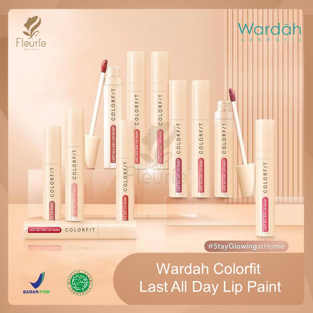 Wardah Colorfit Last All Day Lip Paint 4.2g - Lip Paint Wardah Halal Original BPOM