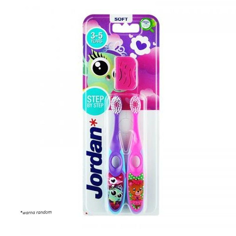 Jordan Step 2 / Step 3 Twin Toothbrush Sikat Gigi Anak isi 2pcs