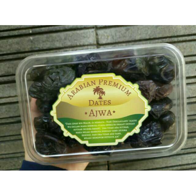 

Kurma Ajwa Kurma Nabi Premium Grade A Kemasan Madinah