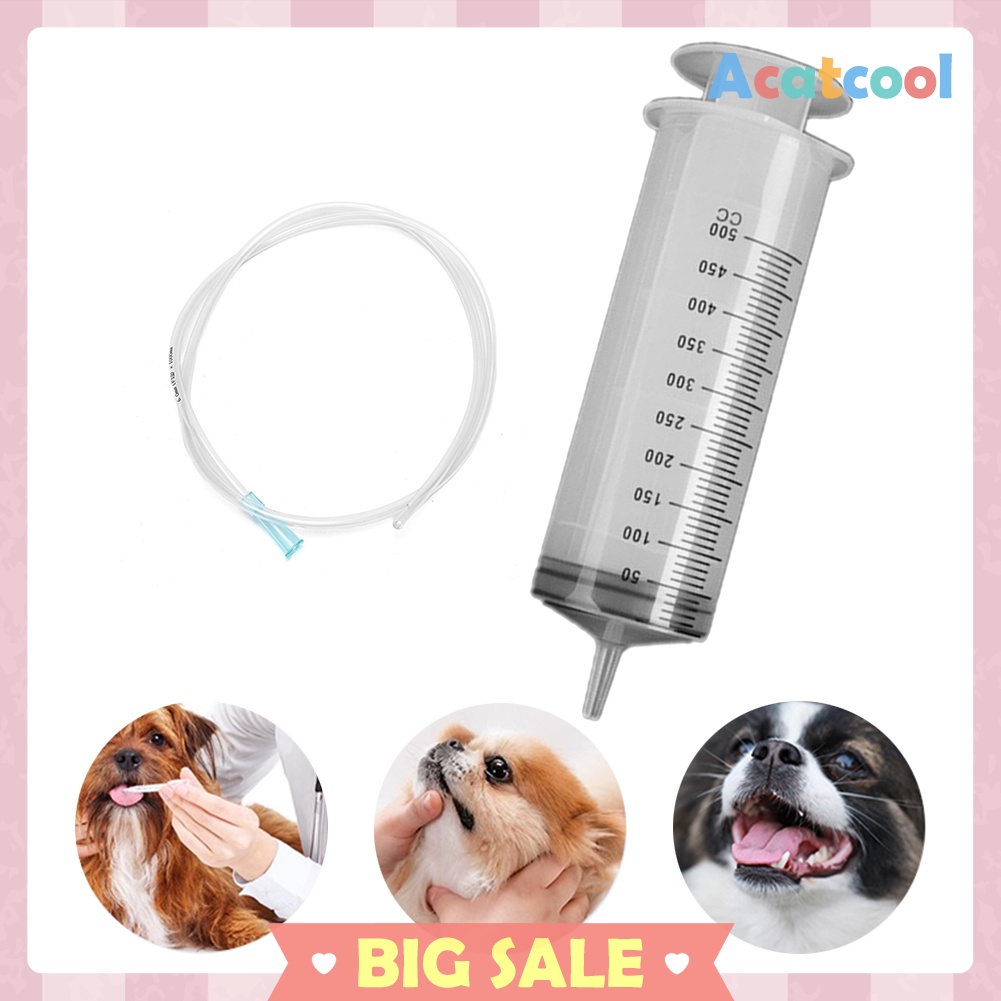 500ml Large Capacity Feeding Medicine Syringe Veterinary Pet Dog Syringe