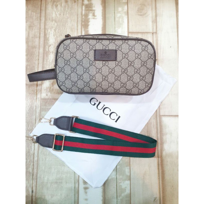 handbag/tas tangan/pouch/clutch import pria wanita gucci bahan pvc