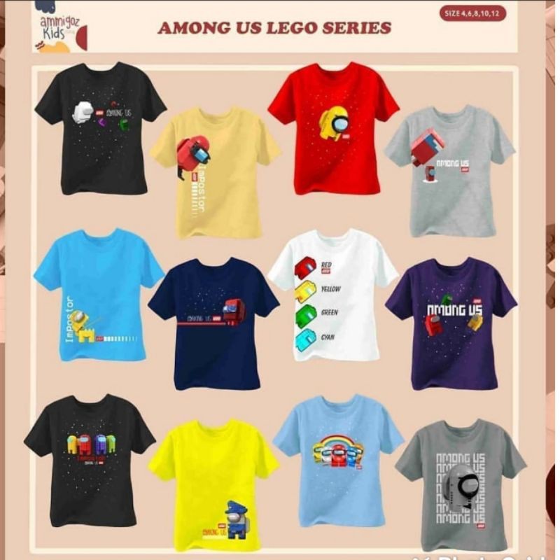 Kaos anak laki-laki Among Us / Baju anak laki-laki