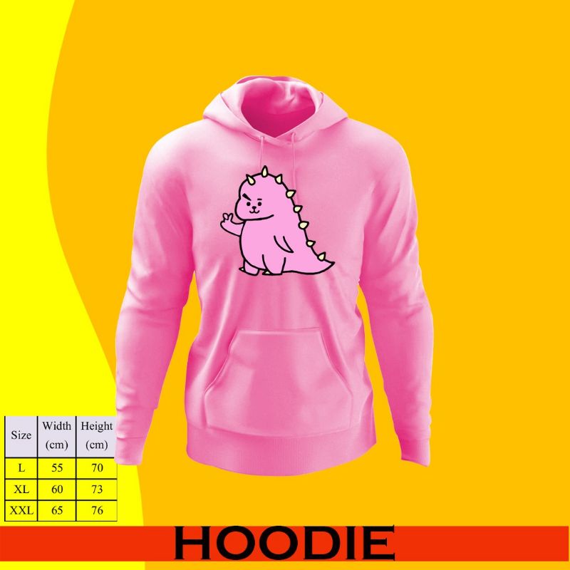 HOODIE BTS DINO/HOODIE BT21 DINO/HOODIE BTS DINO FLEECE