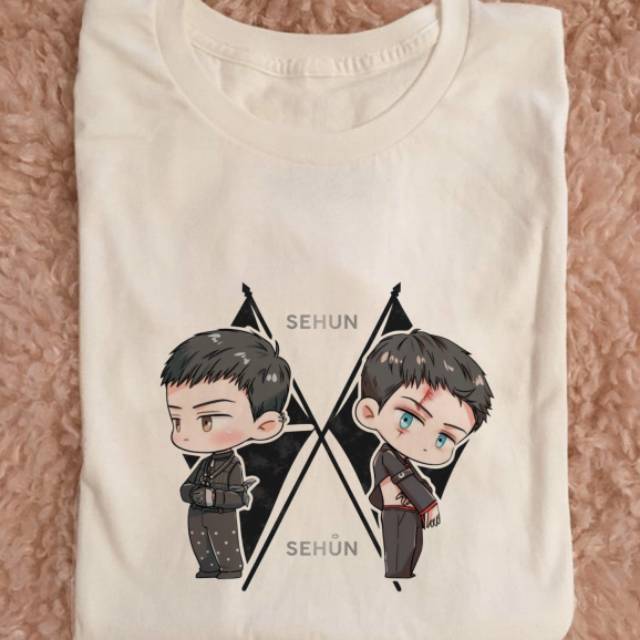 Kaos Kpop Unisex EXO Obsession Sehun Chibi