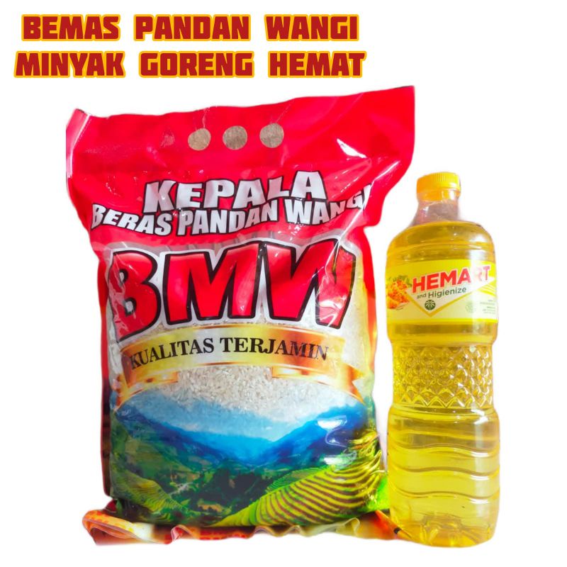 

Paket Sembako Bermin/ Beras Pandan Wangi + Minyak Botol Ekonomis