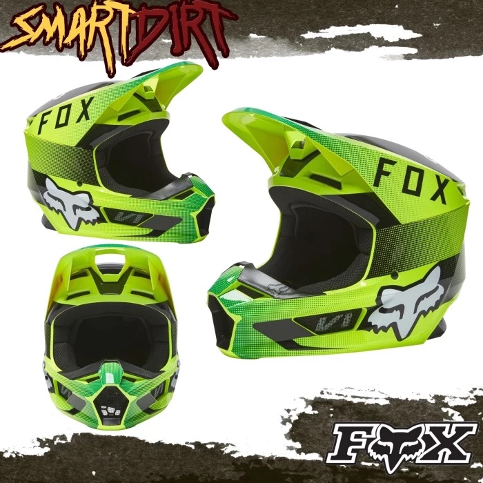 HELM MOTOR FOX V1 RIDL FLOUR HELM CROSS TRAIL FOX V1 RIDL ORIGINAL - L