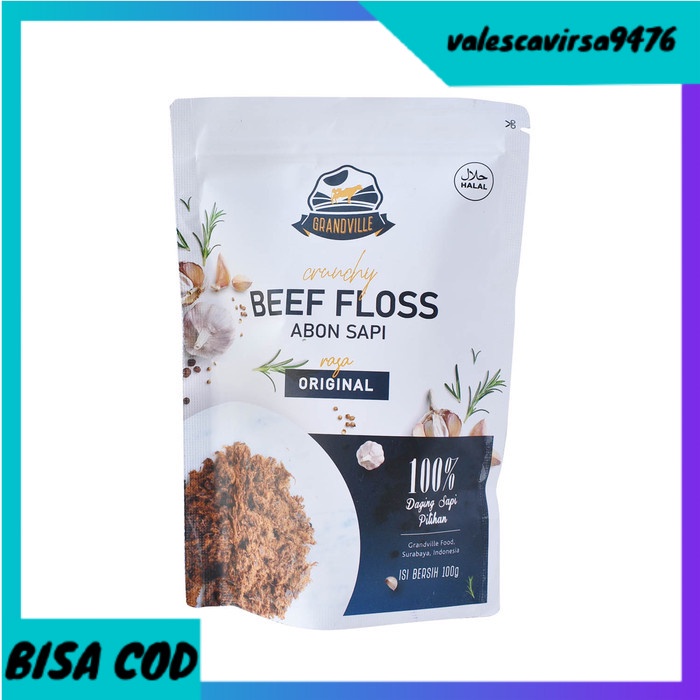 

⭐BISA COD⭐ Grandville Crunchy Beef Floss / Abon Sapi 100 Gr - Original