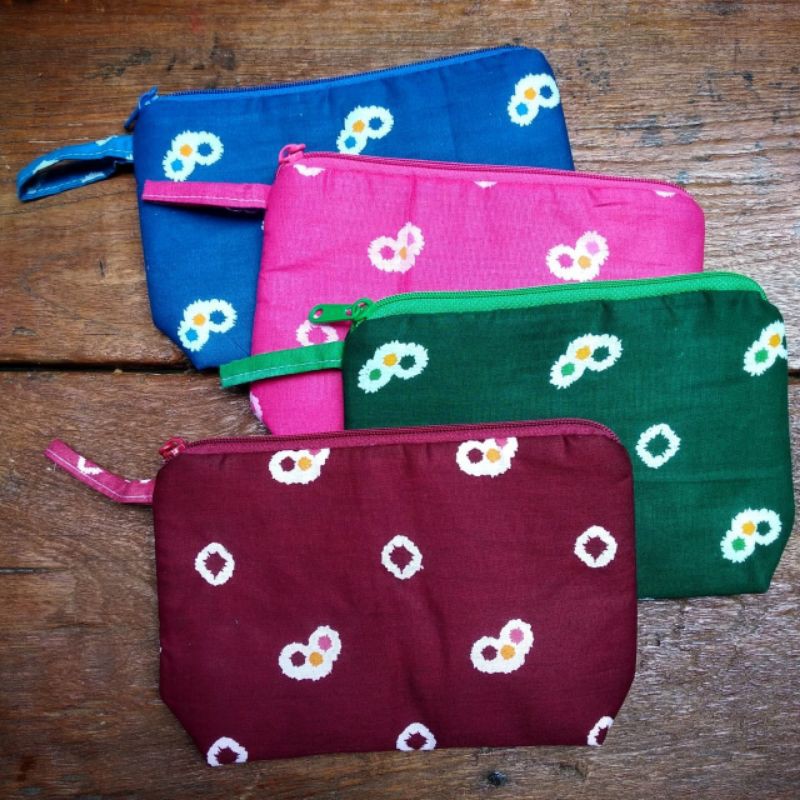 Dompet Kosmetik Jumputan / Pouch Jumputan