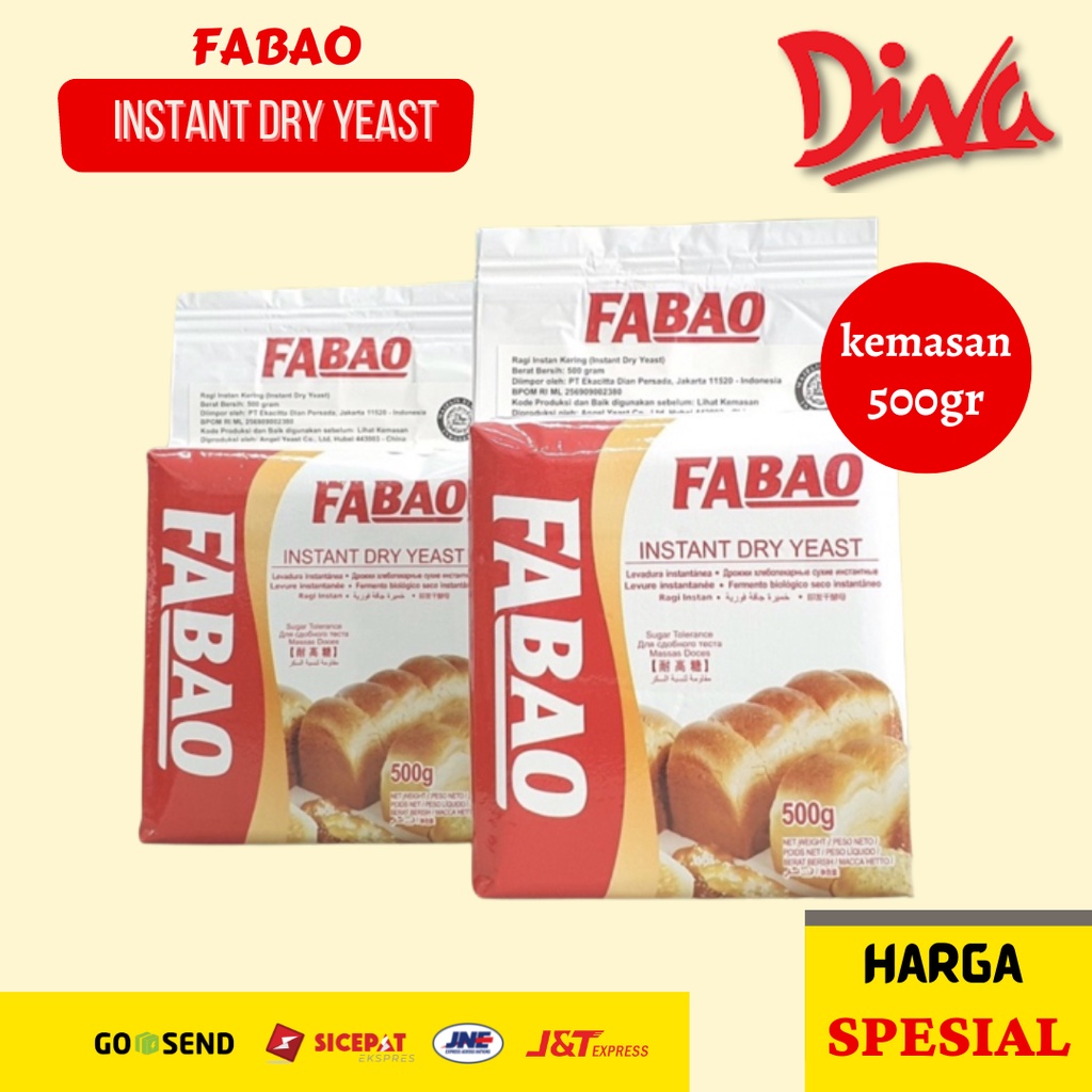 Fabao Instant Dry Yeast | Ragi kering 500gr