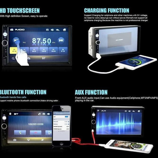 Tape Mobil Head Unit Double Din Mirror 