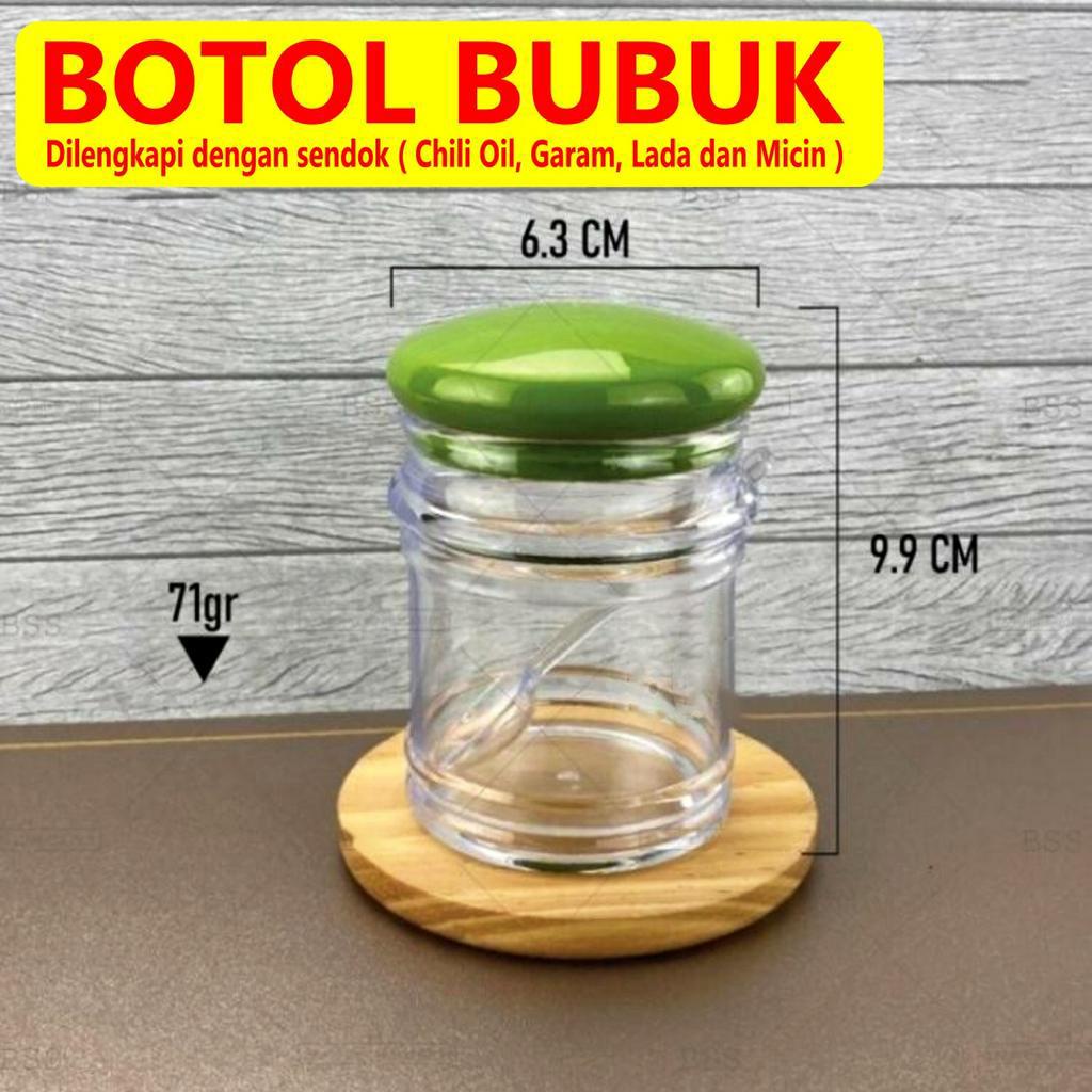 Tempat Kecap Asin Botol Bumbu Garam Lada Saus Chili Oil Minyak Sendok Teko