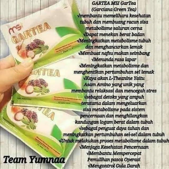 

Minuman Kesehatan & Kecantikan GARTEA (Garciana Green Tea)