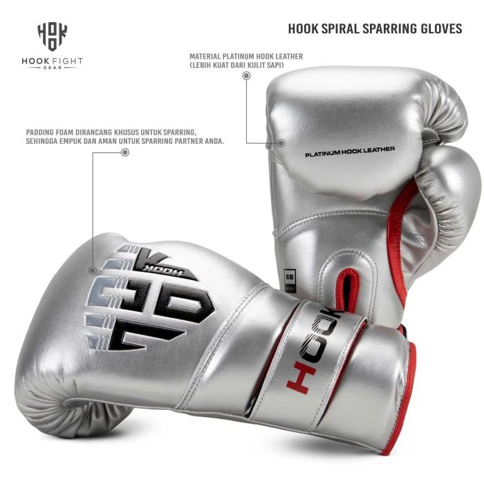 Sarung Tangan Sparring Gloves Hook Spiral, Sarung Tinju Sparring, Sarung Tinju Hook
