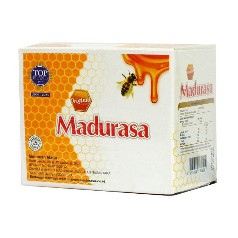 Madurasa 1 Pak isi 12 Sachet Rasa Original / Minuman Madu Rasa Original Madurasa Untuk Kesehatan Tub