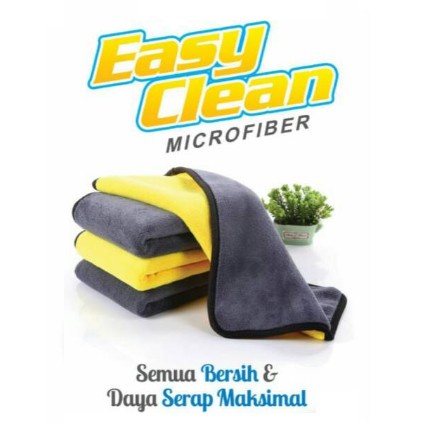 Kain Lap 2 Sisi Microfiber Serbaguna 30X30 Halus Multifungsi