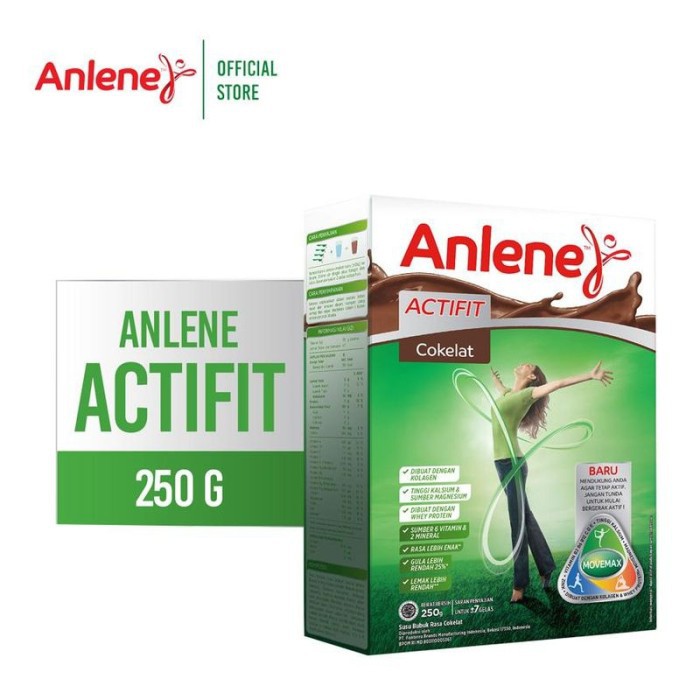 

Anlene Susu Bubuk Hi-Calcium Actifit Coklat 250G