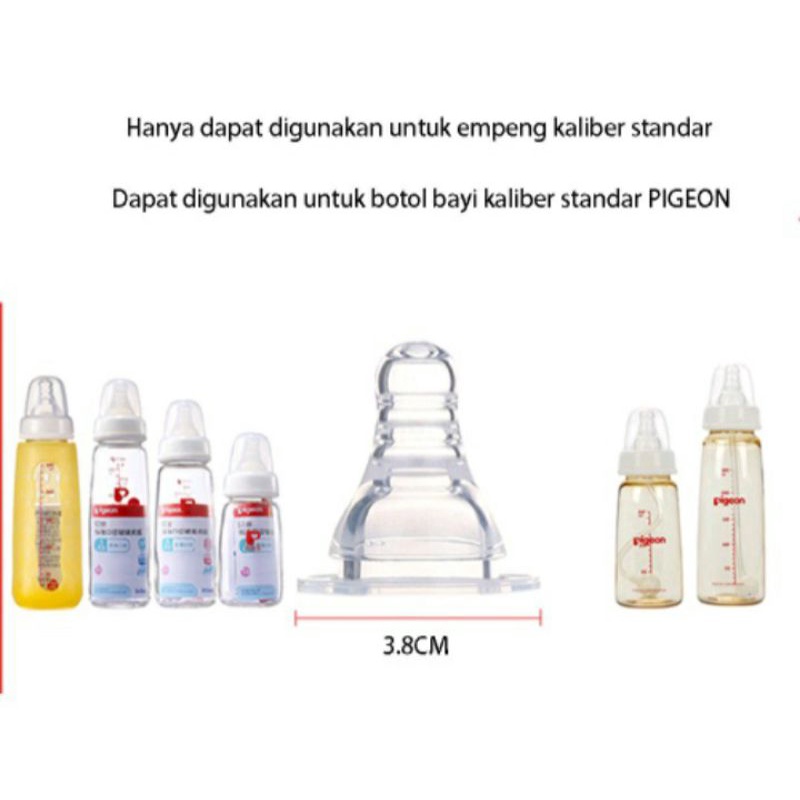 Nipple/ Dot standar botol peristaltik/slim neck mirip pigeon BPA FREE