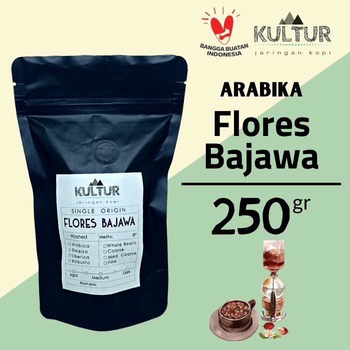 

COFFEE BEAN BIJI KOPI ARABIKA FLORES BAJAWA 250 GR