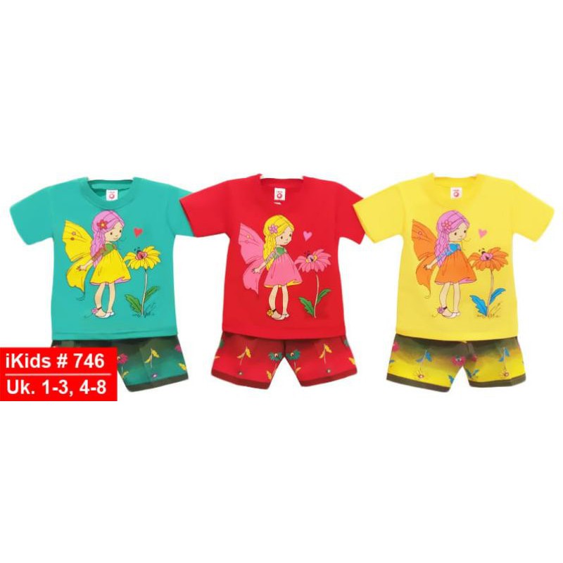 PIYAMA PDK ANAK PERI IKIDS - Setelan Baju Tidur Anak Perempuan