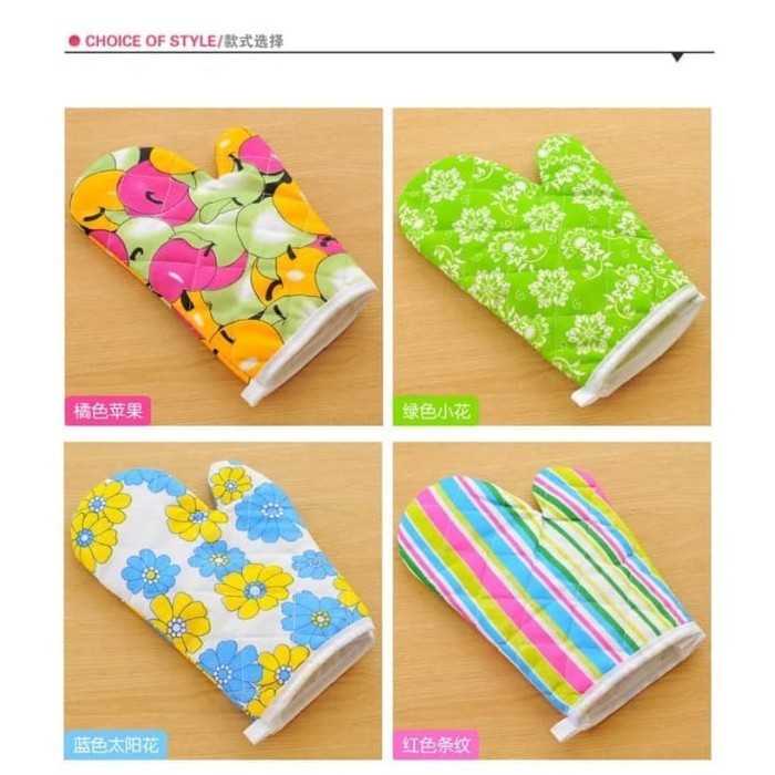 Sarung Tangan OVEN DAPUR Anti Panas / Sarung Pelindung Tangan Masak