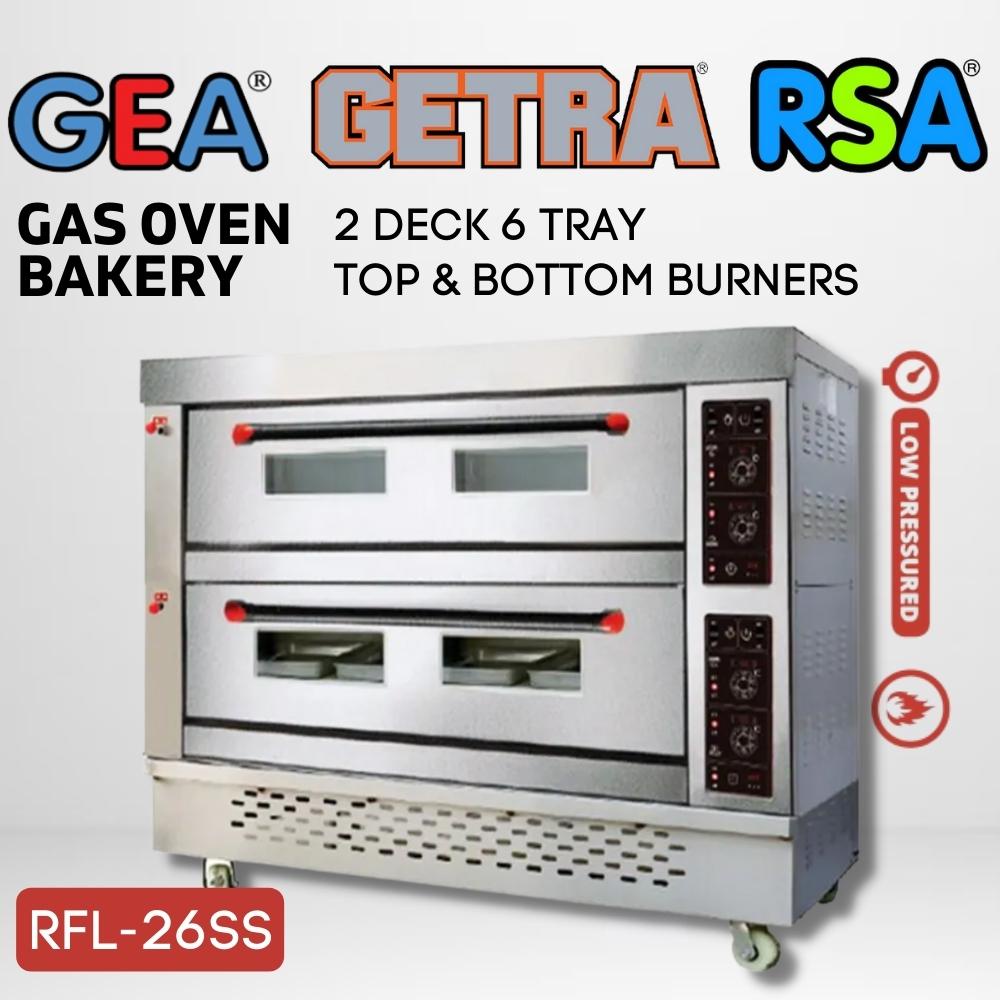 OVEN GETRA 2 DECK 6 TRAY RFL 26SS PEMANGGANG ROTI KUE ORIGINAL